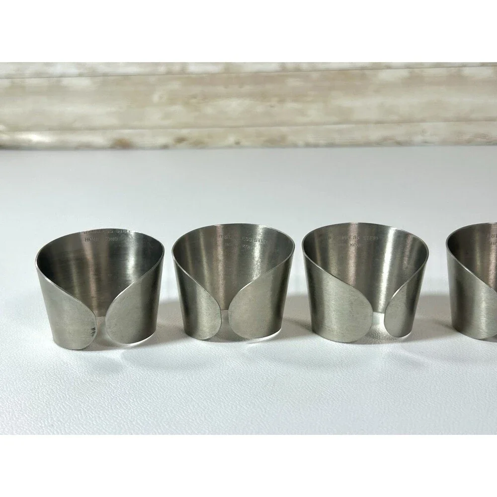 Set of 6 Stainless Steel Napkin Rings Tableware Hong Kong